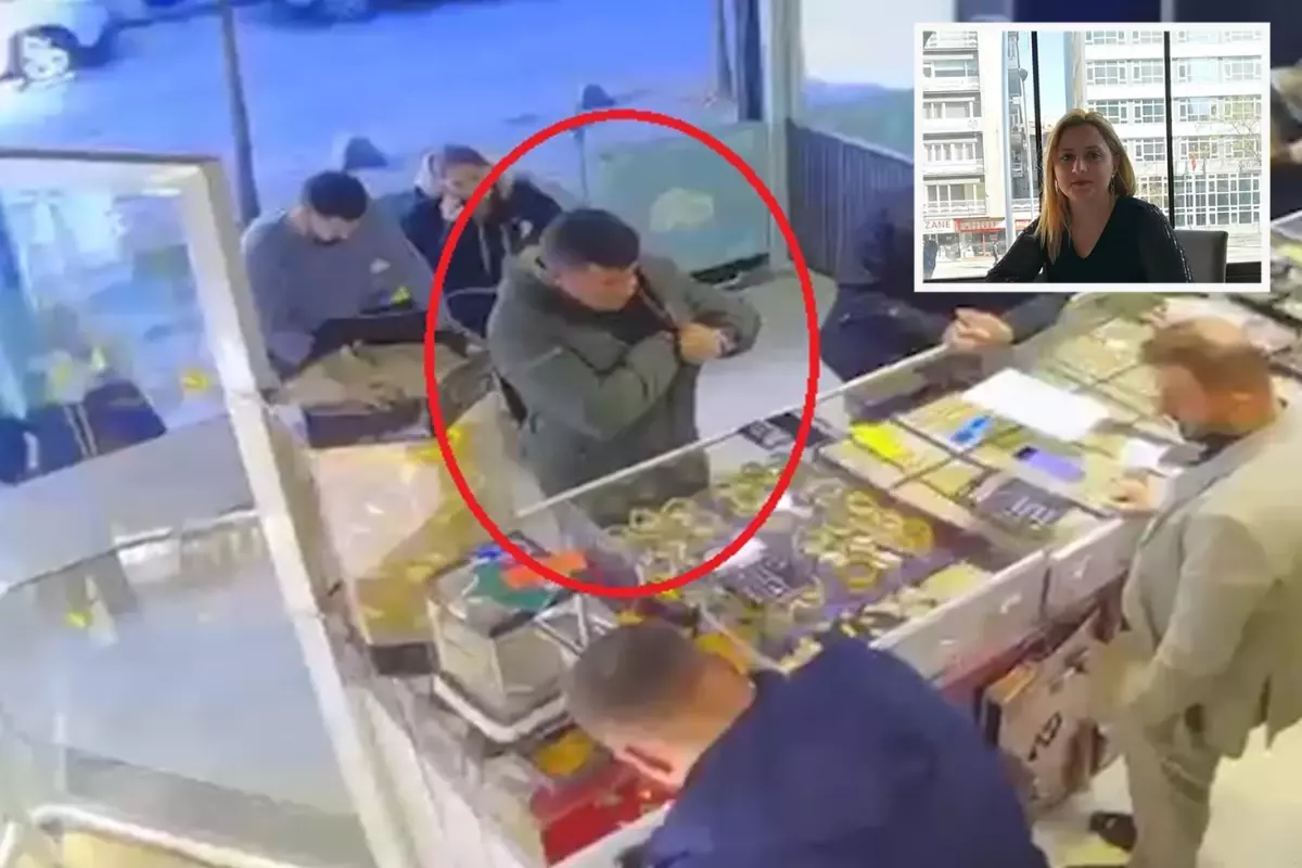 Gülhan\'ın cinayet şüphelisinin kuyumcuya altınları satarken görüntüleri ortaya çıktı