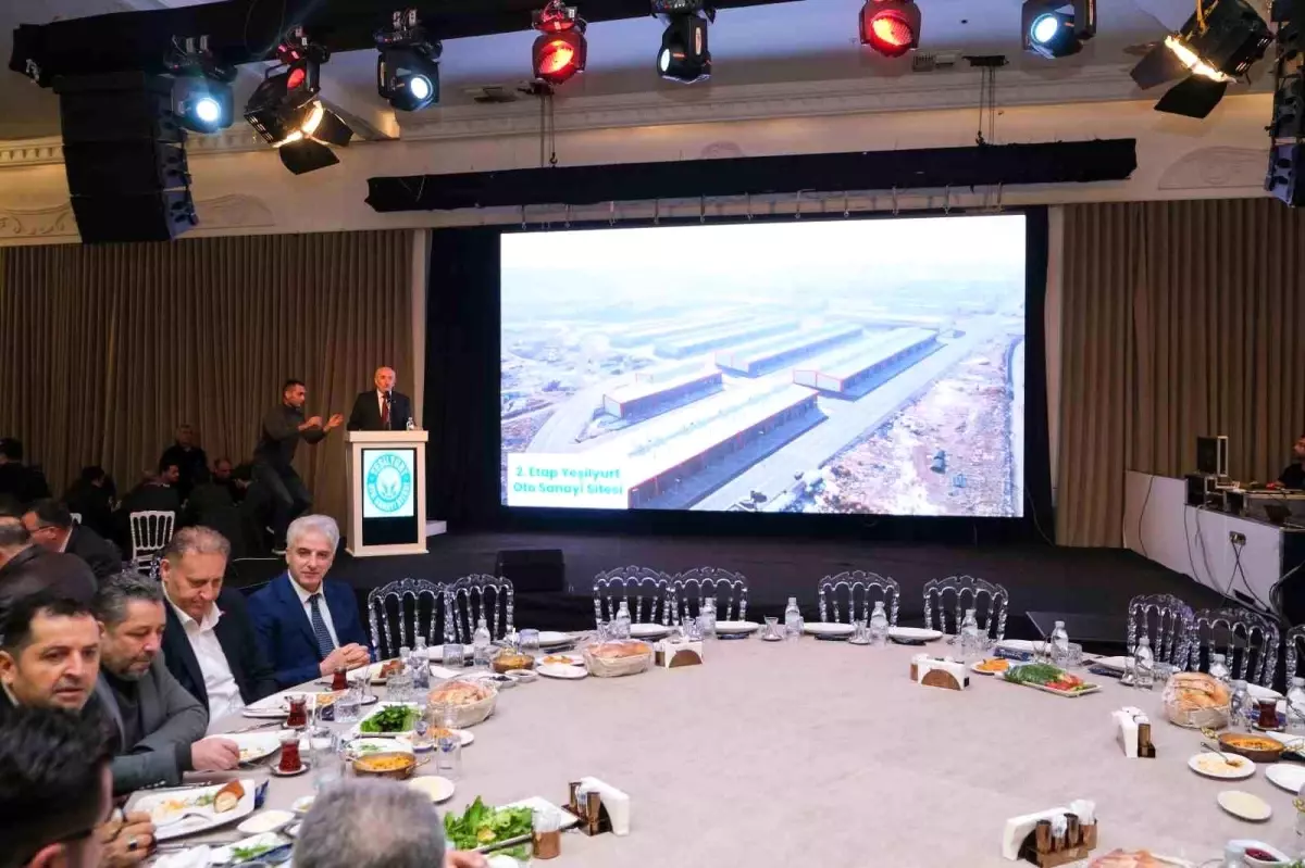 Yeşilyurt Sanayi Sitesi\'nde kuralar çekildi, başkanlar yeni konut ve işyerlerine destek sözü verdi