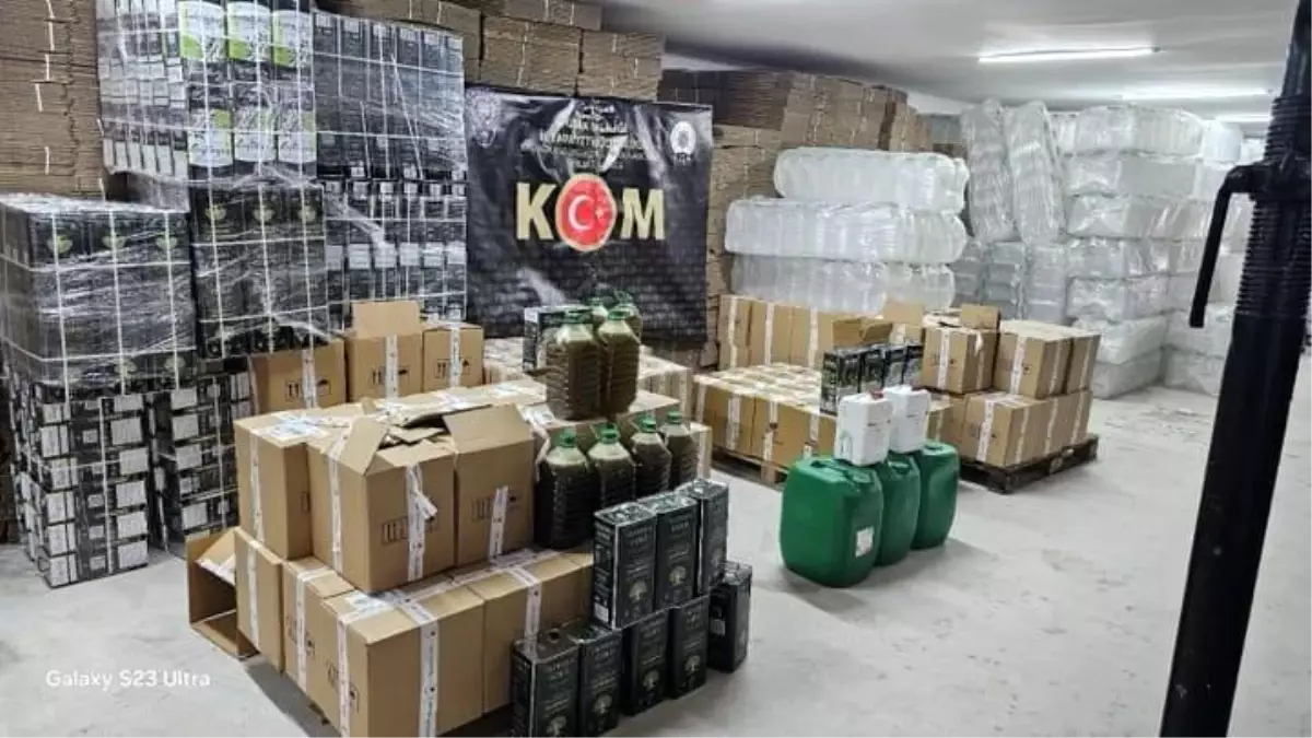 Uşak\'ta Sahte Zeytinyağı Operasyonu