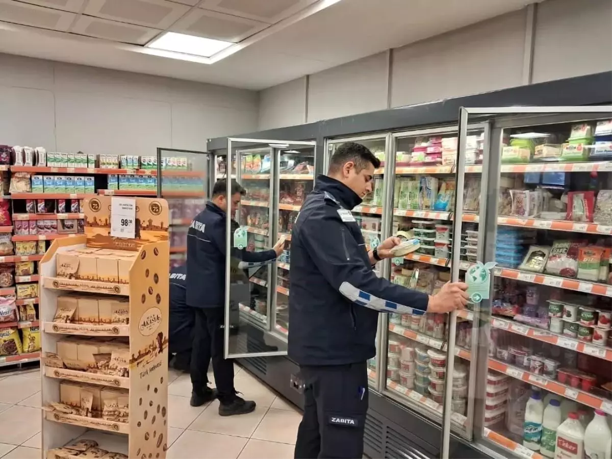 Germencik\'te zabıta ekipleri zincir marketlerde denetim gerçekleştirdi