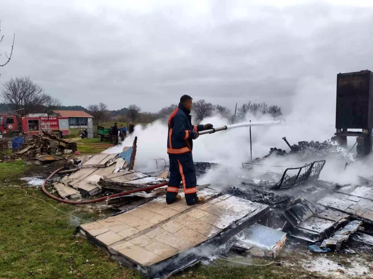 Edirne\'de İki Evde Yangın