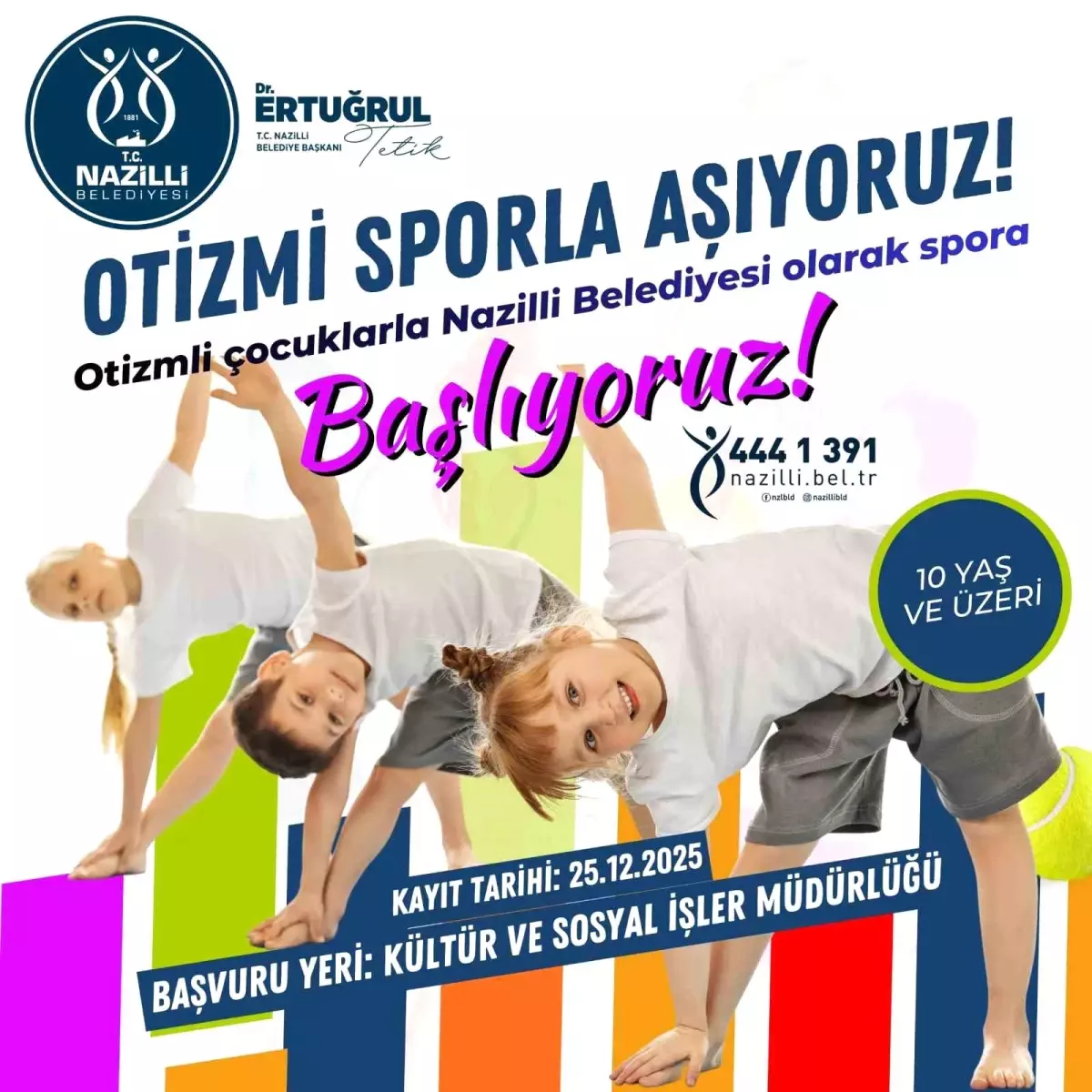 Nazilli Belediyesi\'nden otizmli çocuklara spor kursu