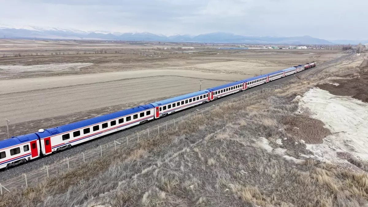 Doğu Ekspresi Dronla Görüntülendi