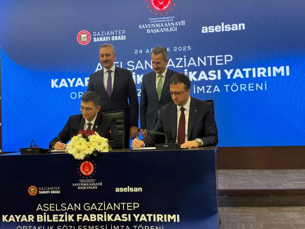 ASELSAN Gaziantep\'te Kayar Bilezik Fabrikası Açtı