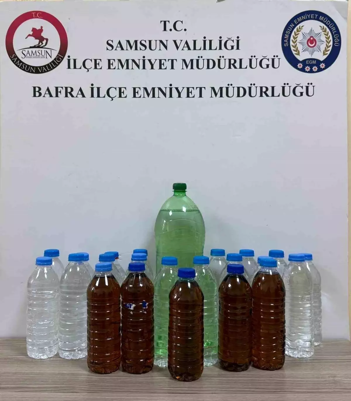 Samsun\'da Sahte Alkol Operasyonu