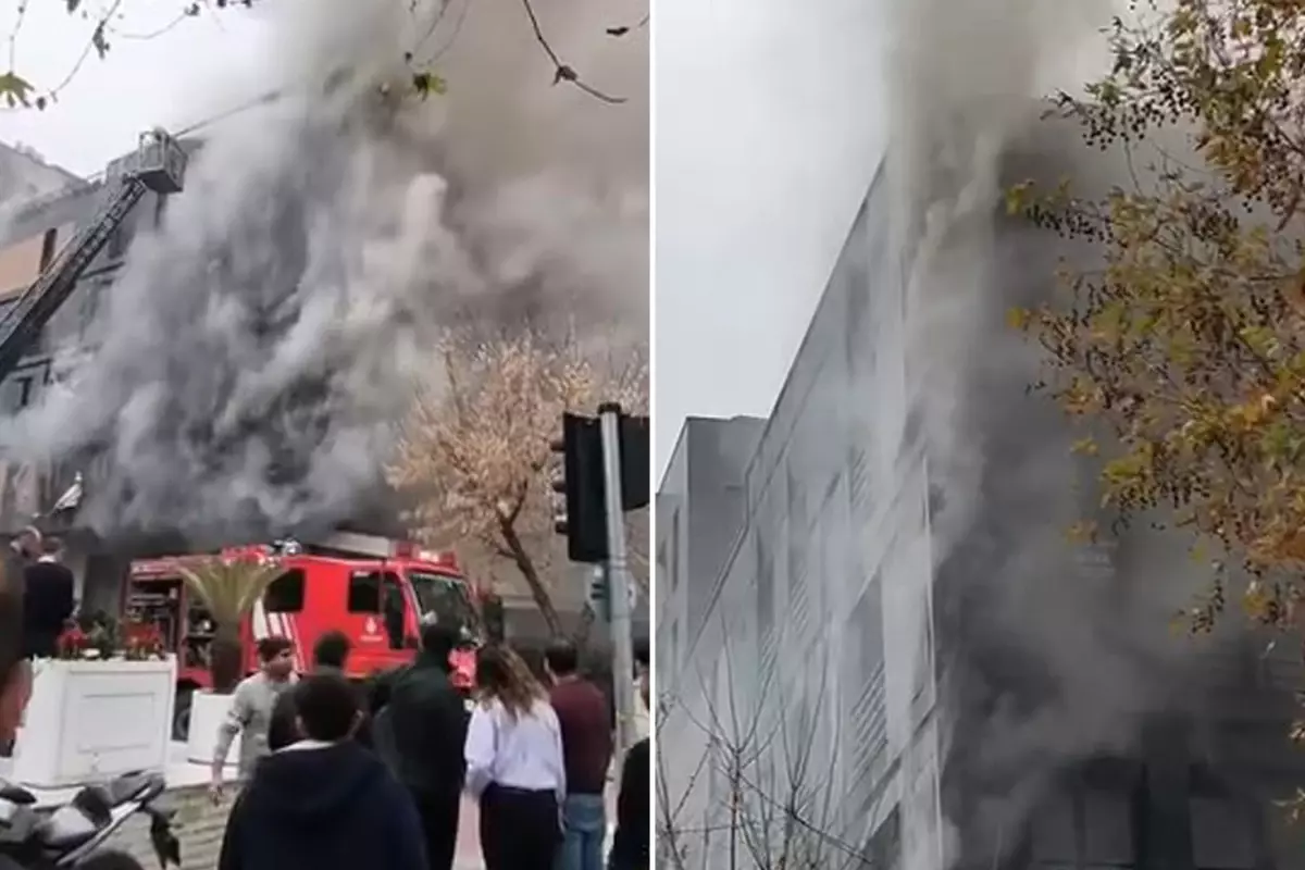 Bağdat Caddesi\'nde 5 katlı binada yangın! Alevler her yeri sardı