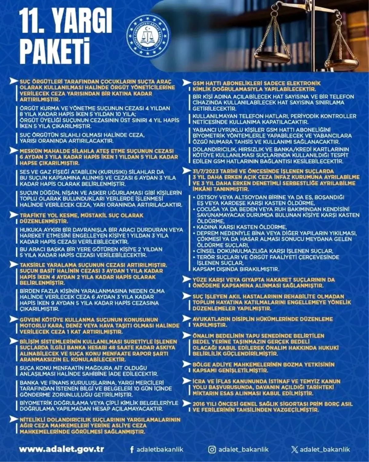 Bakan Tunç: "Kanun teklifinin yasalaşma sürecinde emeği bulunan tüm milletvekillerimize teşekkür ediyorum"