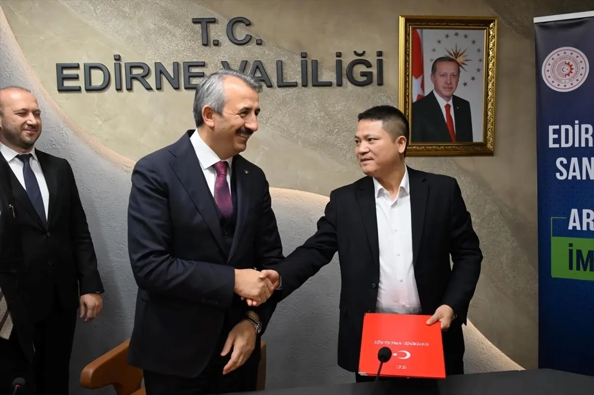 Edirne OSB\'de Çinli firmanın yatırımında 1660 kişi istihdam edilecek