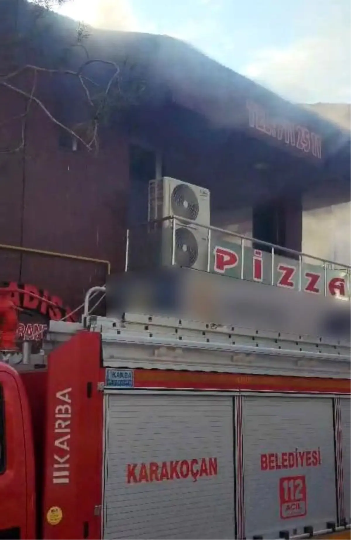 Elazığ\'da Restoranda Yangın