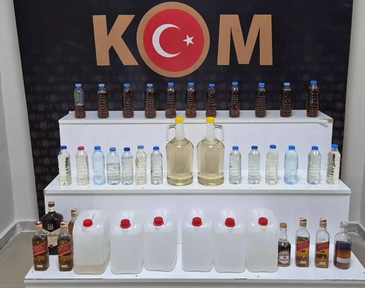 Kırşehir\'de Kaçak Alkol Operasyonu