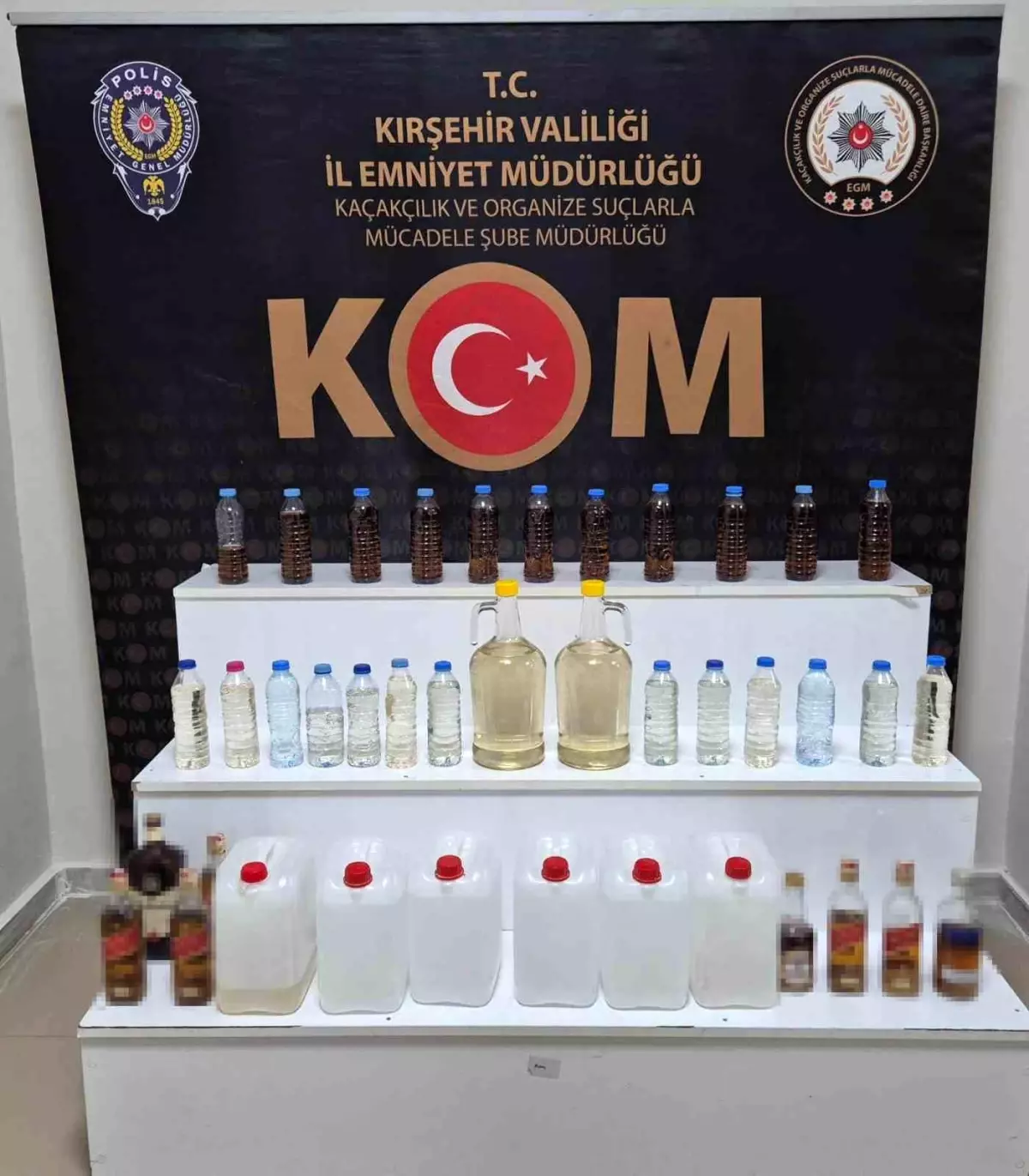 Kırşehir\'de Kaçak Alkol Operasyonu