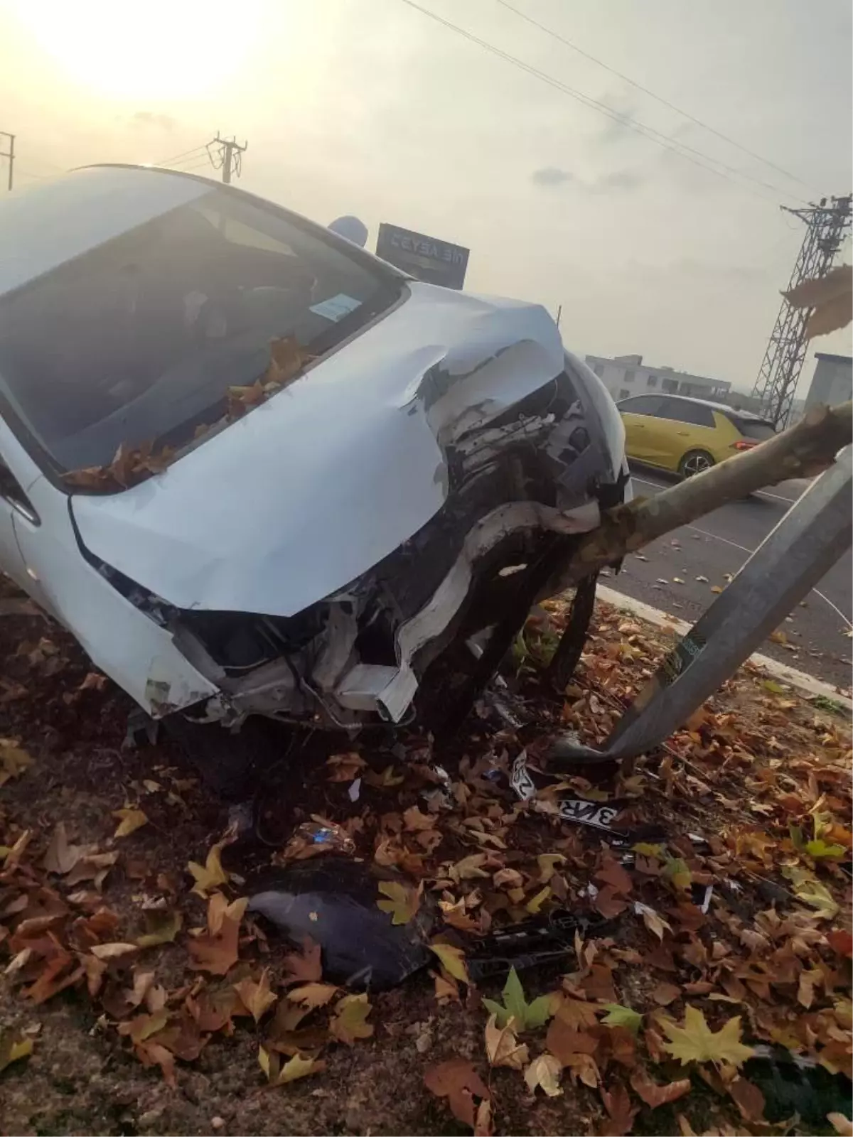 Diyarbakır\'da Şerit Değiştiren Araca Çarpma Tehlikesi