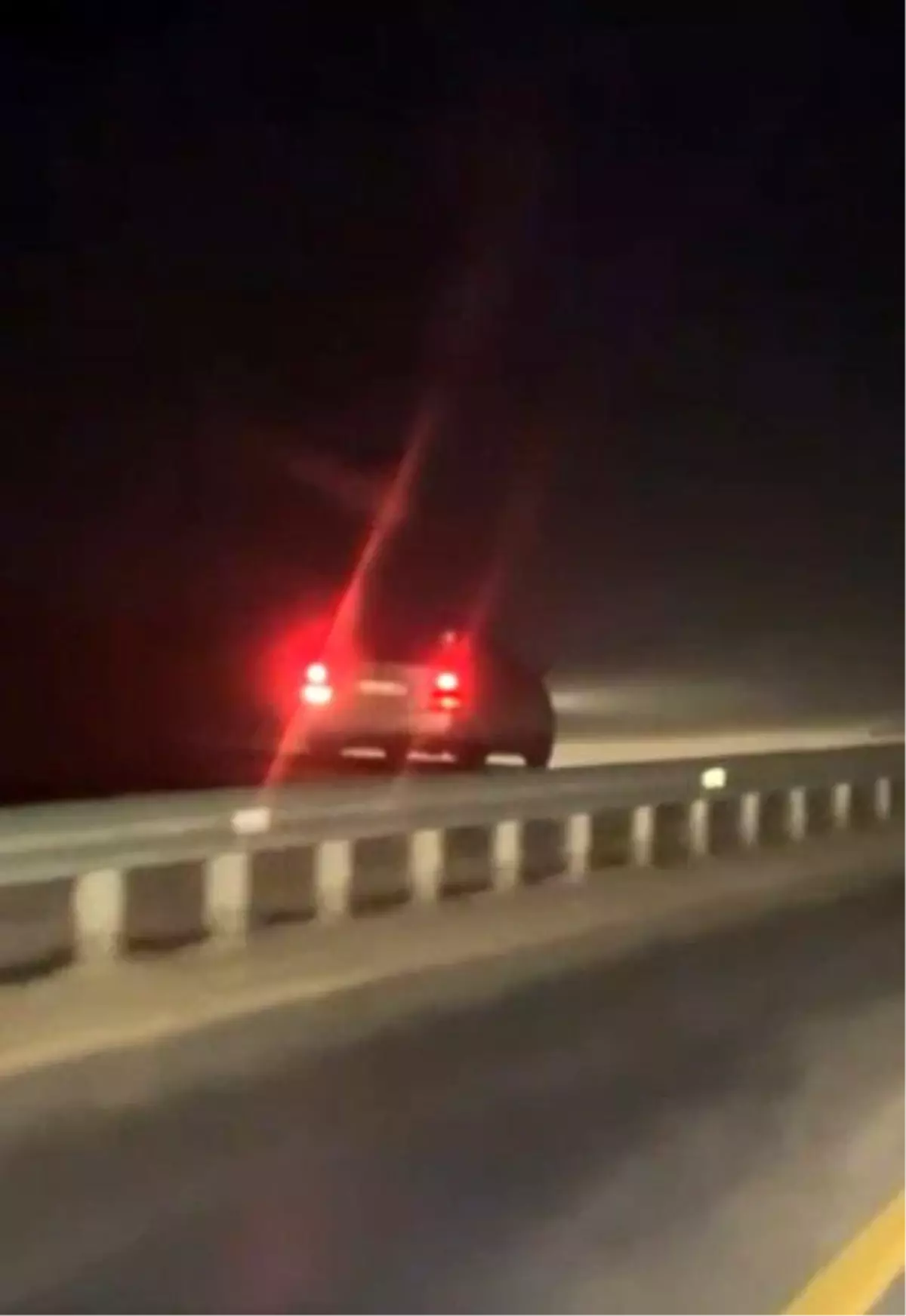 Kastamonu\'da Ters Yolda Tehlikeli Seyir