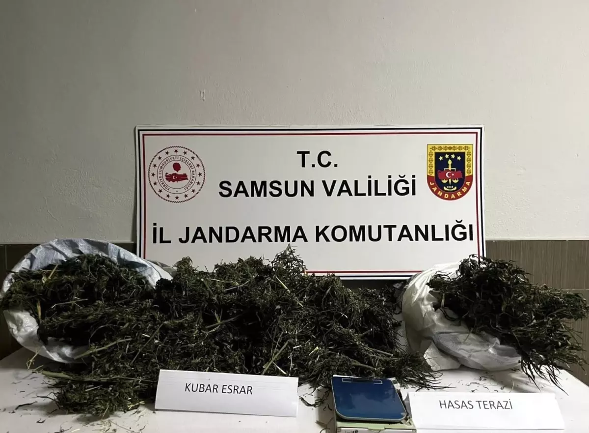 Samsun\'da Jandarmadan Uyuşturucu Operasyonu