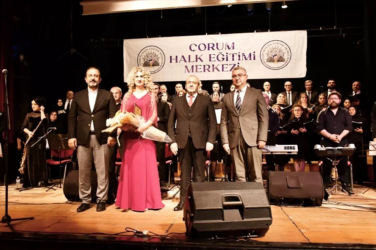Çorum\'da Türk Müziği Korosu Konseri