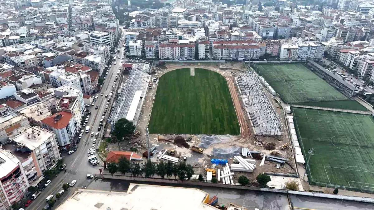 Yeni Stadyumda Çim Serimi Yapıldı
