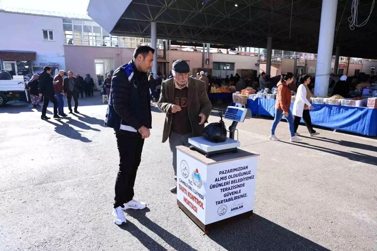 Çameli Belediyesinden \'güvenli terazi\' uygulaması