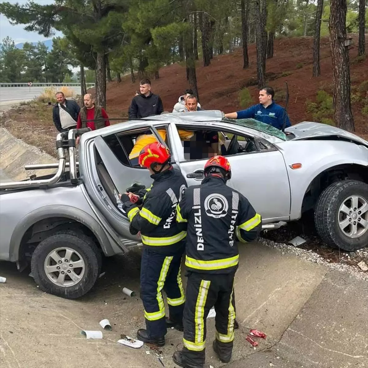 Denizli\'de Kaza: 1 Ölü, 1 Yaralı