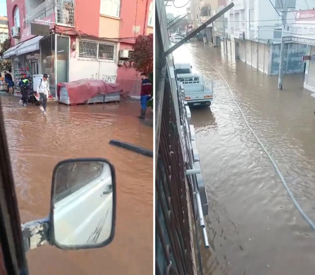 İçme suyu borusu patladı: 3 mahalle göle döndü, yol çöktü