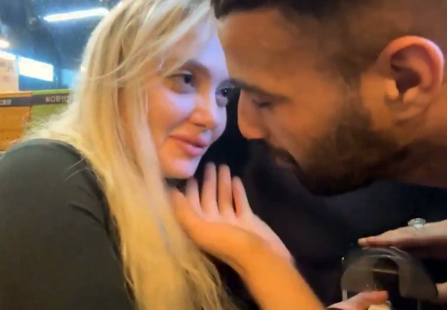 Kamera kayıttaydı: İşte Rus kadının zorla öpülmeye çalışıldığı anlar