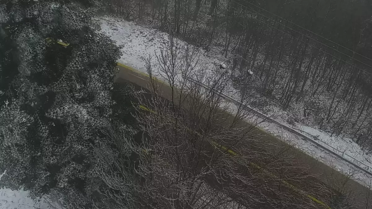 Kartepe\'de Kar Yağışı ve Sis