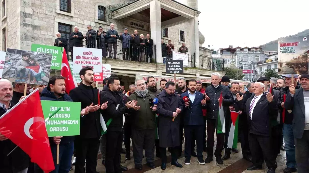 Ordu\'da Filistin\'e Destek Açıklaması