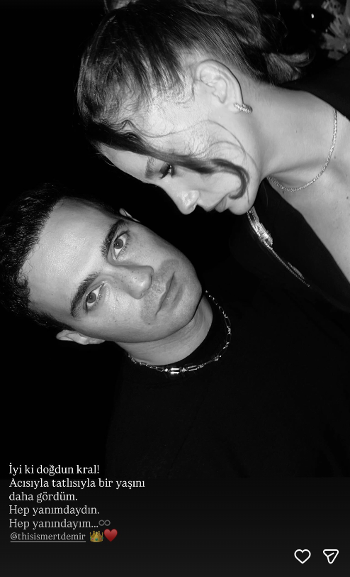 Serenay Sarıkaya'dan Sevgilisi Mert Demir'e Romantik Doğum Günü Kutlaması