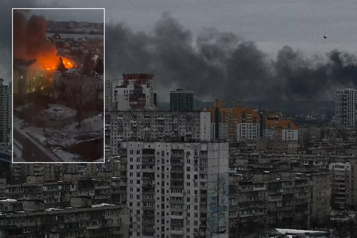 30 bin dolarlık kabus! Kiev'e 500 atış yapıldı, her noktadan alevler yükseliyor