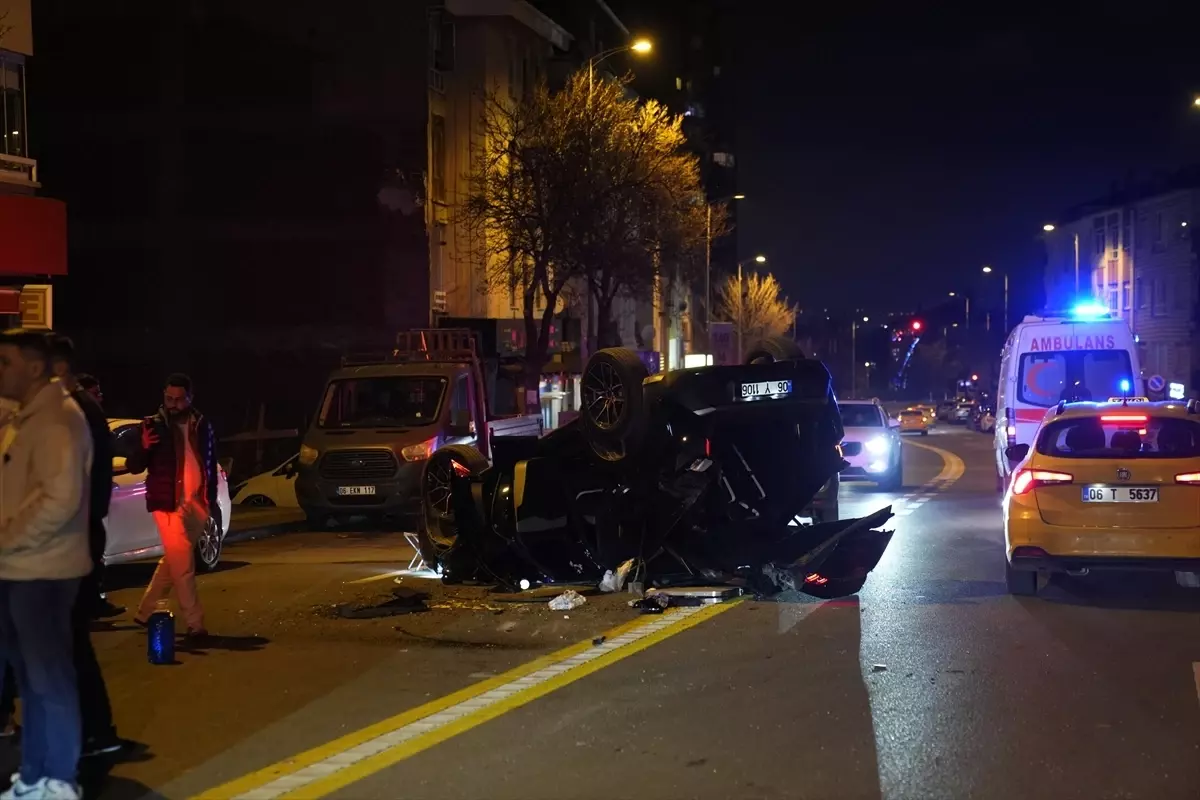 Çankaya\'da Trafik Kazası: 1 Yaralı