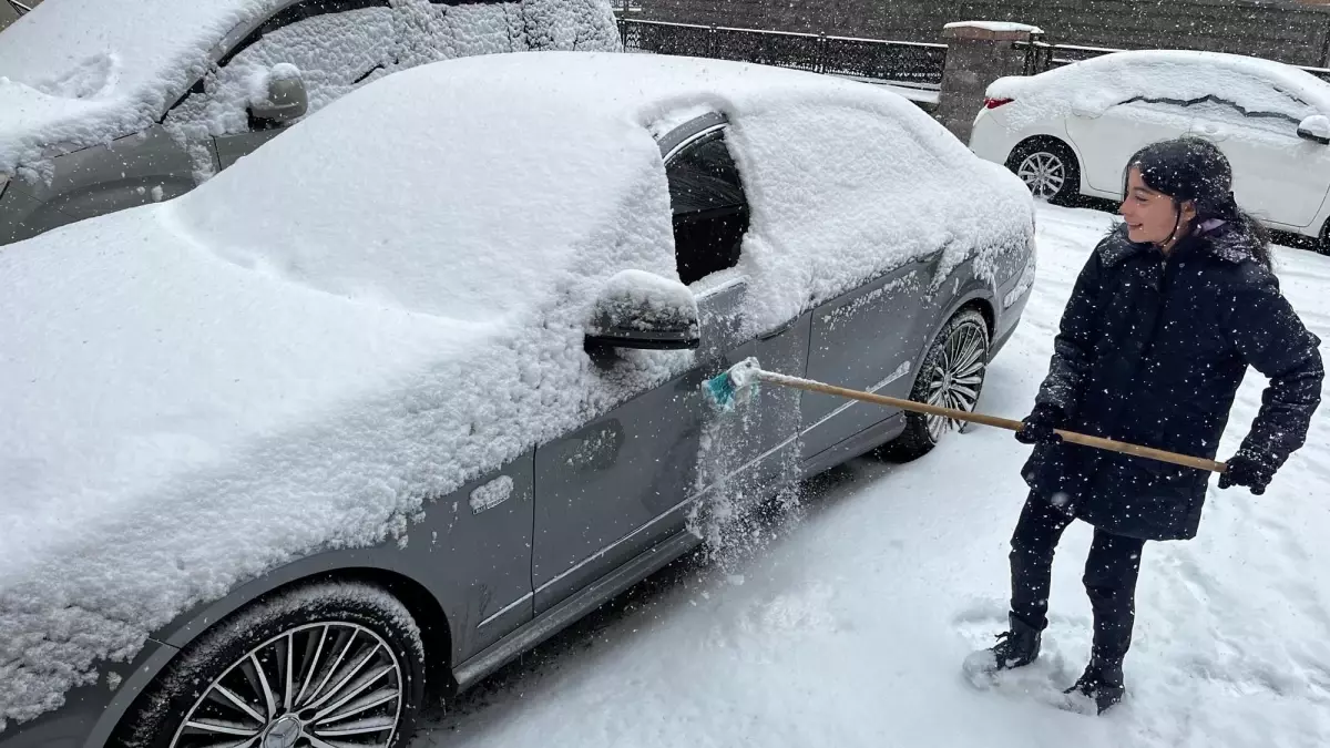 Ardahan Karla Beyazlandı