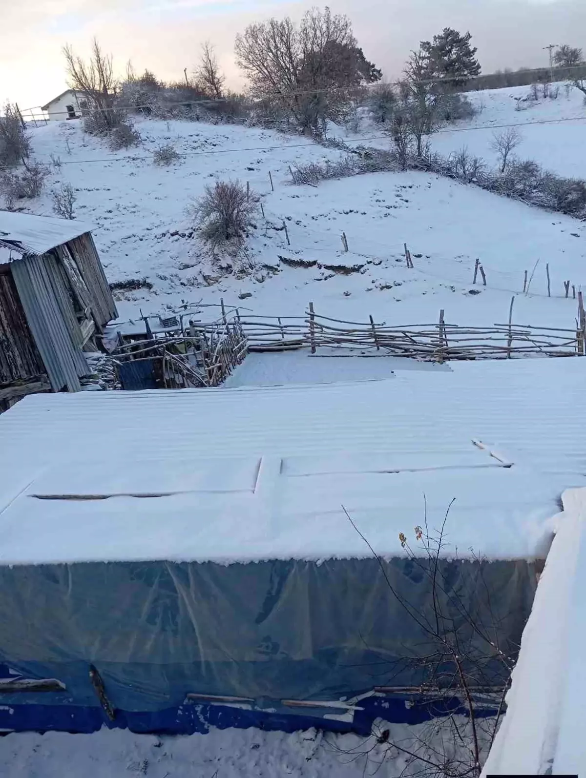 Beypazarı\'nda Kar Yağışı