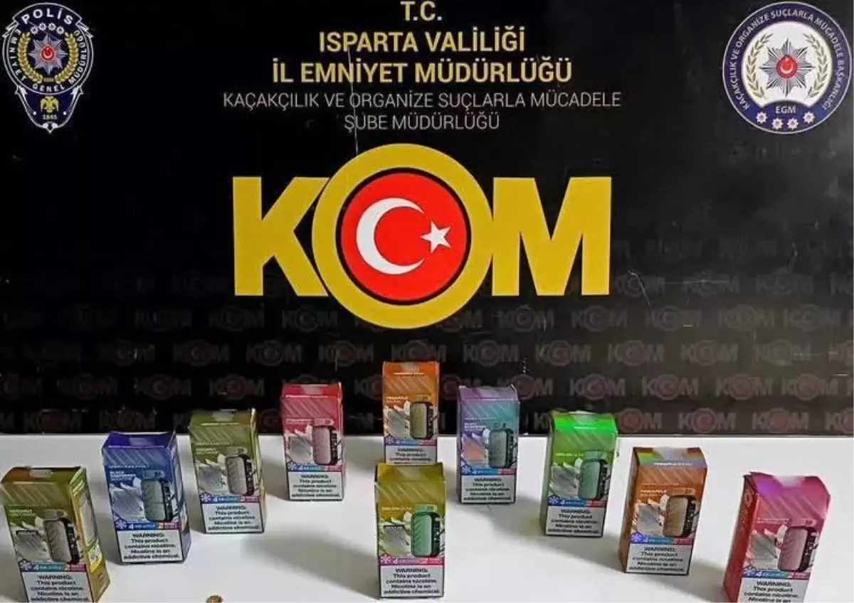 Isparta\'da Kaçak İçki ve Elektronik Sigara Operasyonu
