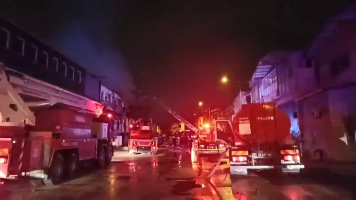 Bursa\'da Yangın Paniği