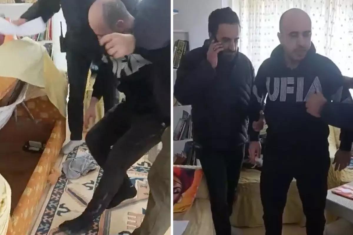 Firar Eden Hükümlü Kanepenin Altında Yakalandı