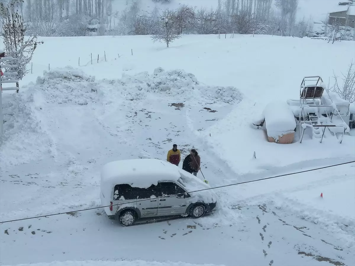 Bahçesaray\'da Kar Yağışı Hayatı Olumsuz Etkiledi
