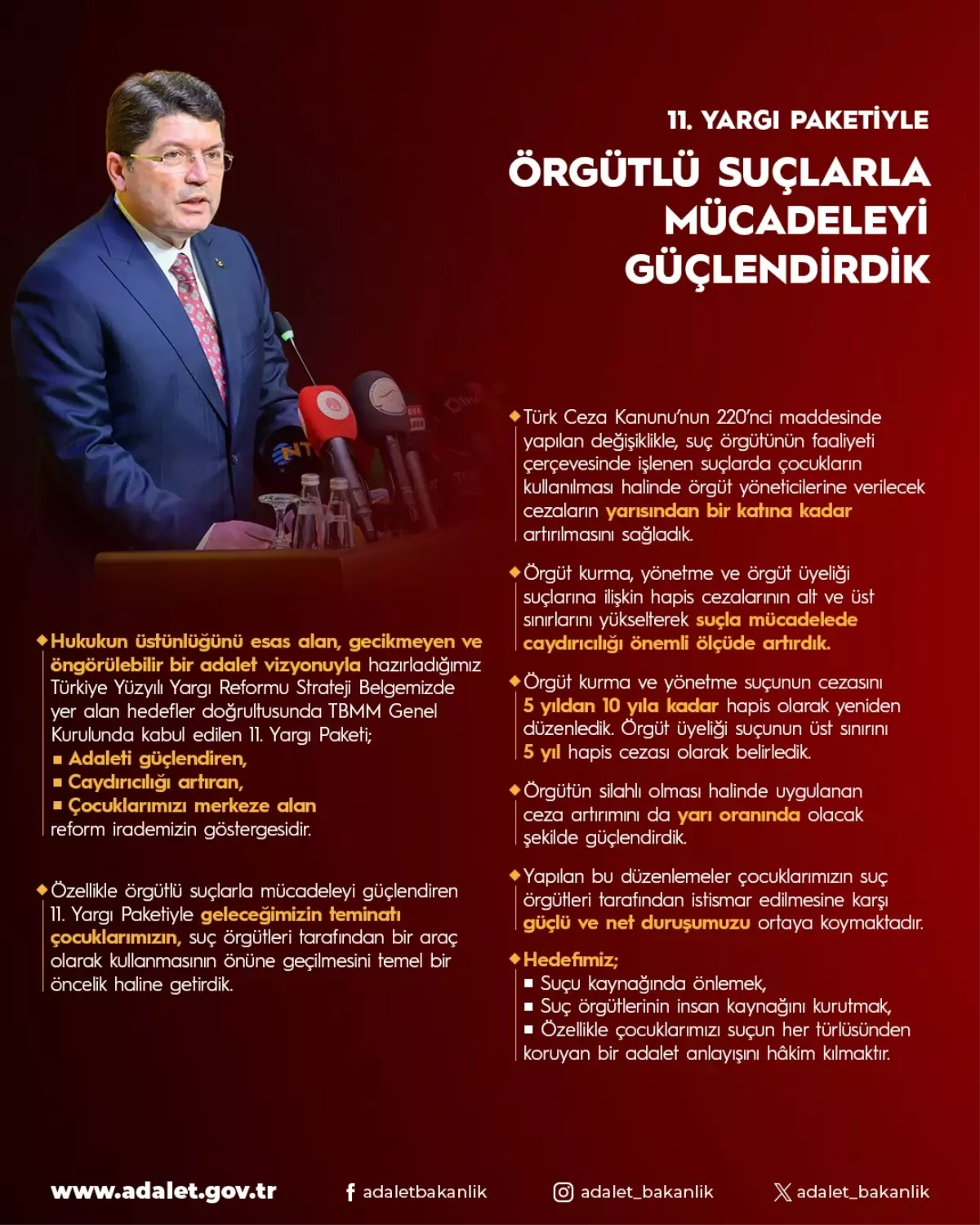 Örgütlü Suçlarla Mücadelede 11. Yargı Paketi