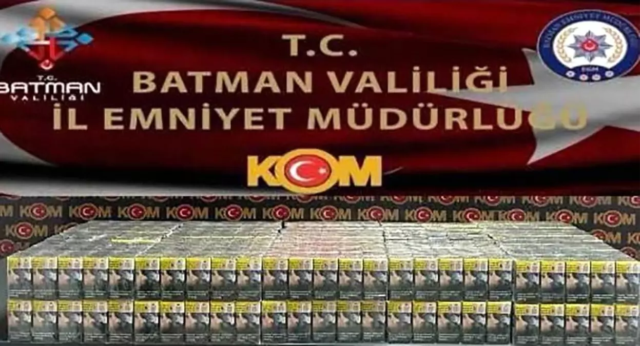 Batman\'da 970 Paket Kaçak Sigara Ele Geçirildi