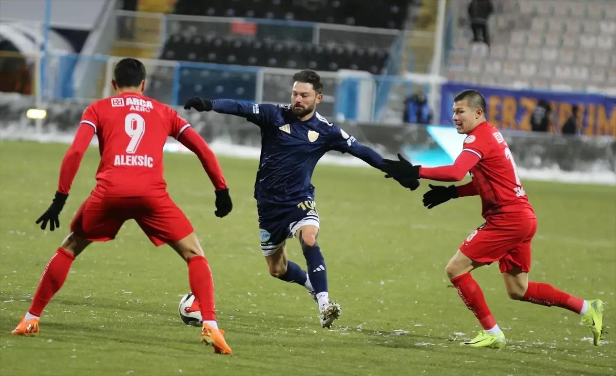 Erzurumspor FK, Çorum FK\'yi 1-0 Geçti