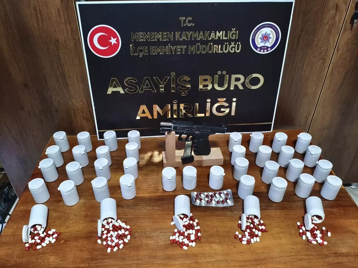 Menemen\'de Uyuşturucu Operasyonu: 3 Tutuklama