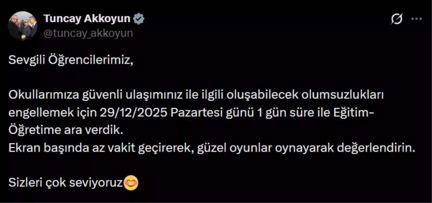 Mardin\'de Eğitime Kar Arası