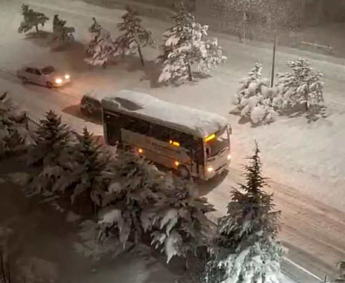 Bolu\'da Yoğun Kar Yağışı Hayatı Felç Etti