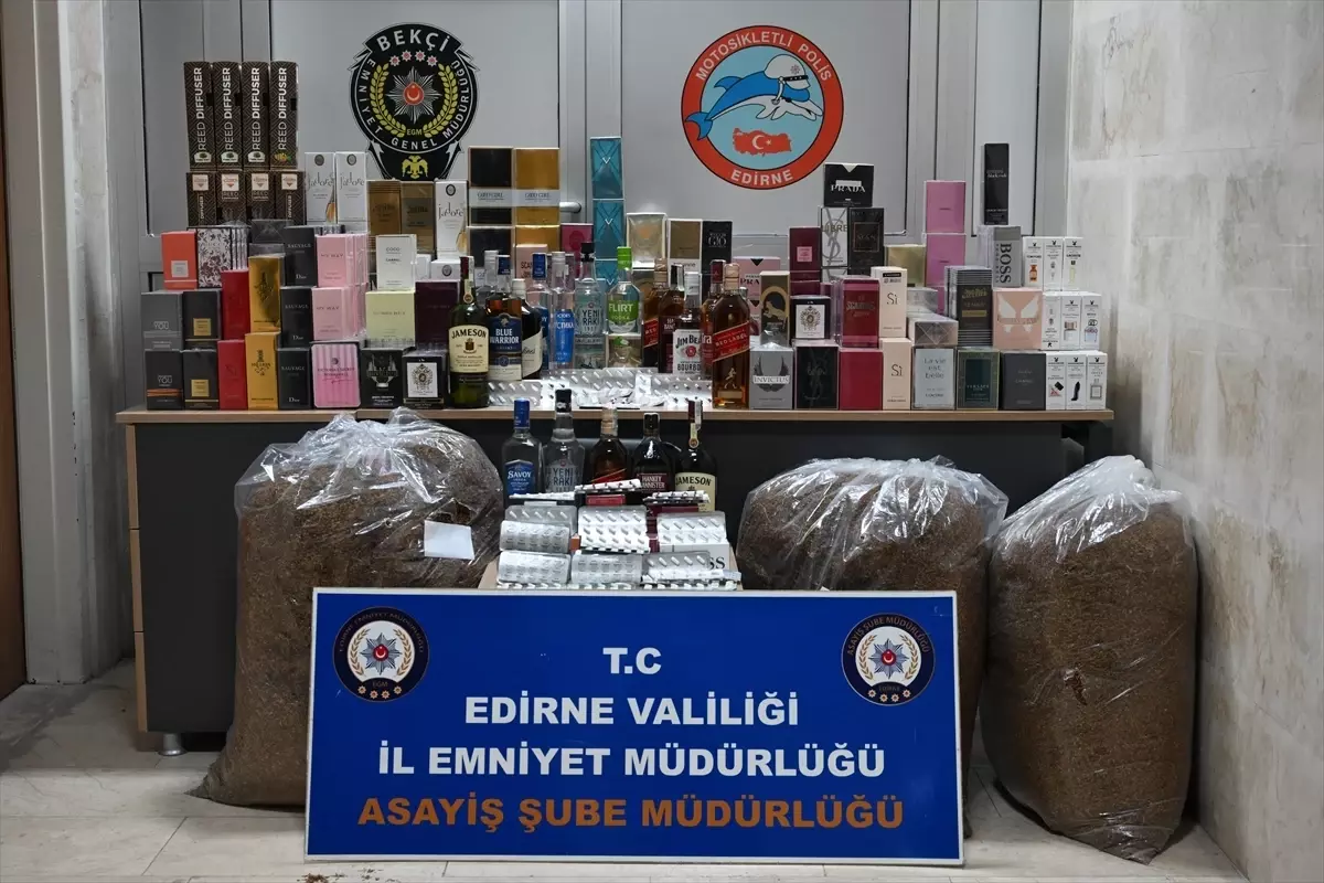 Edirne\'de Kaçak Ürün Operasyonu