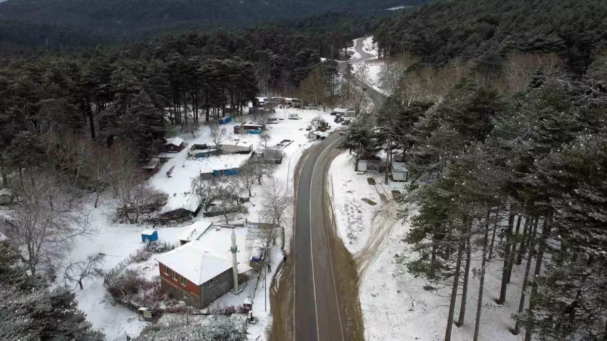 Kazdağları\'na Kar Yağdı