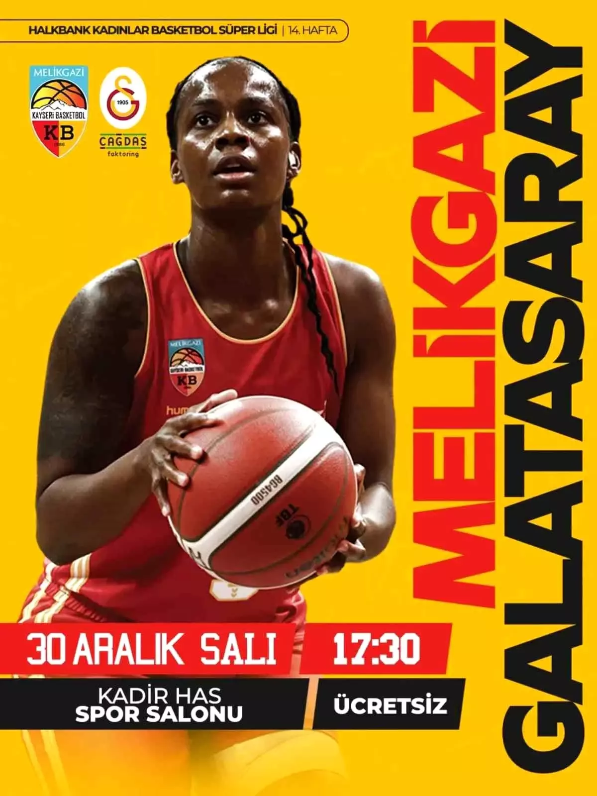 Melikgazi Kayseri, Galatasaray\'ı Ağırlıyor