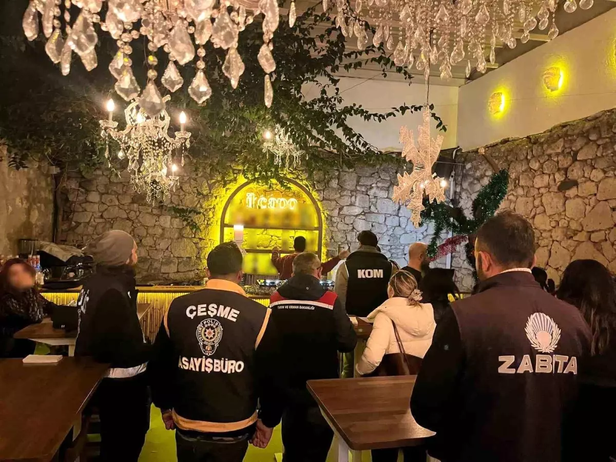 Çeşme\'de Yılbaşı Öncesi Denetim