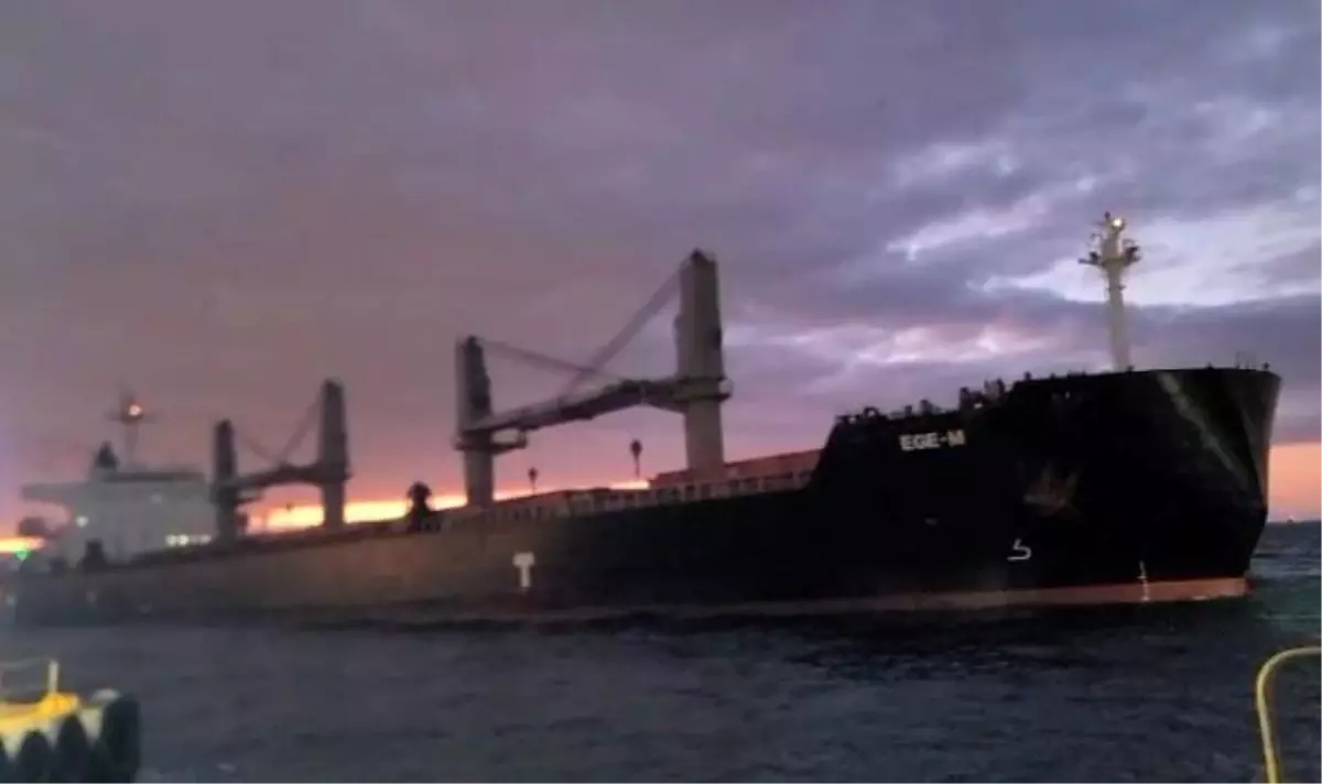 Beşiktaş\'ta sürüklenen kuru yük gemisi panik yarattı