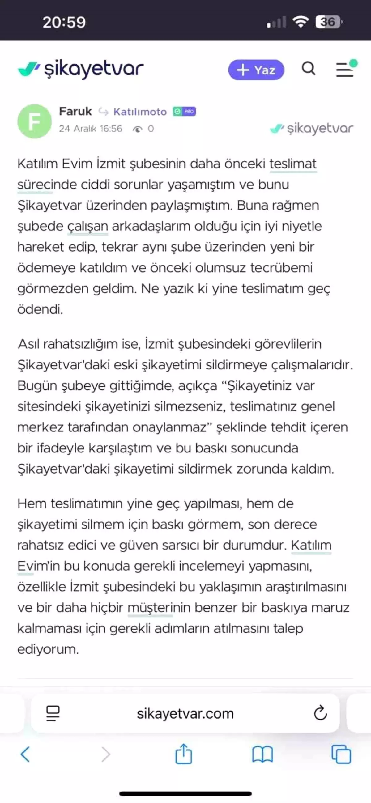 Kocaeli\'de Şikayet Yüzünden Para Baskısı