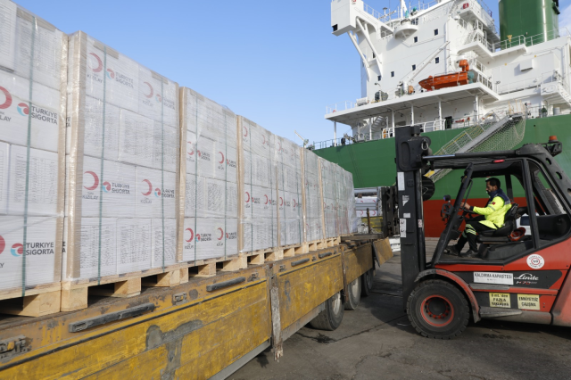 Türkiye Sigorta ve Türk Kızılay iş birliğiyle Gazze'ye destek