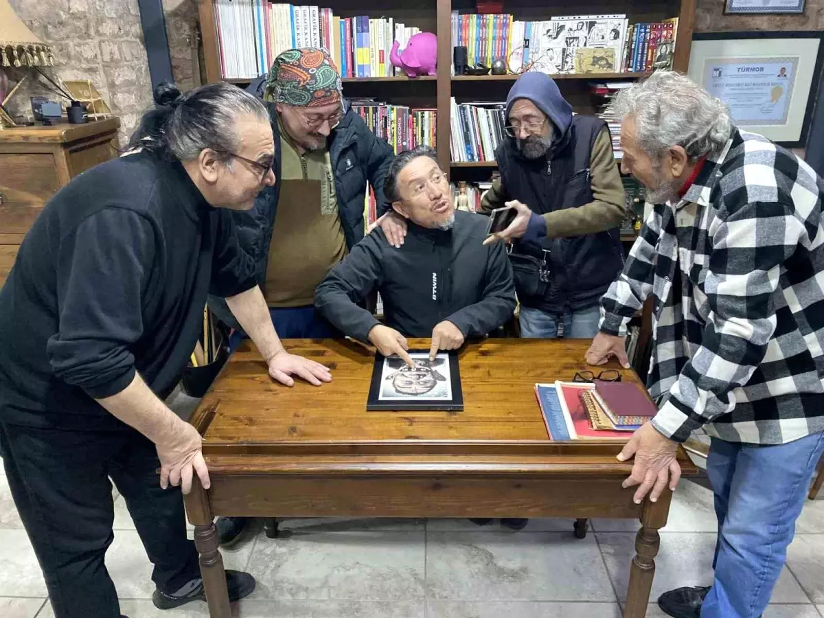 Eskişehir\'de Karikatüristlerin Vefalı Dostluğu