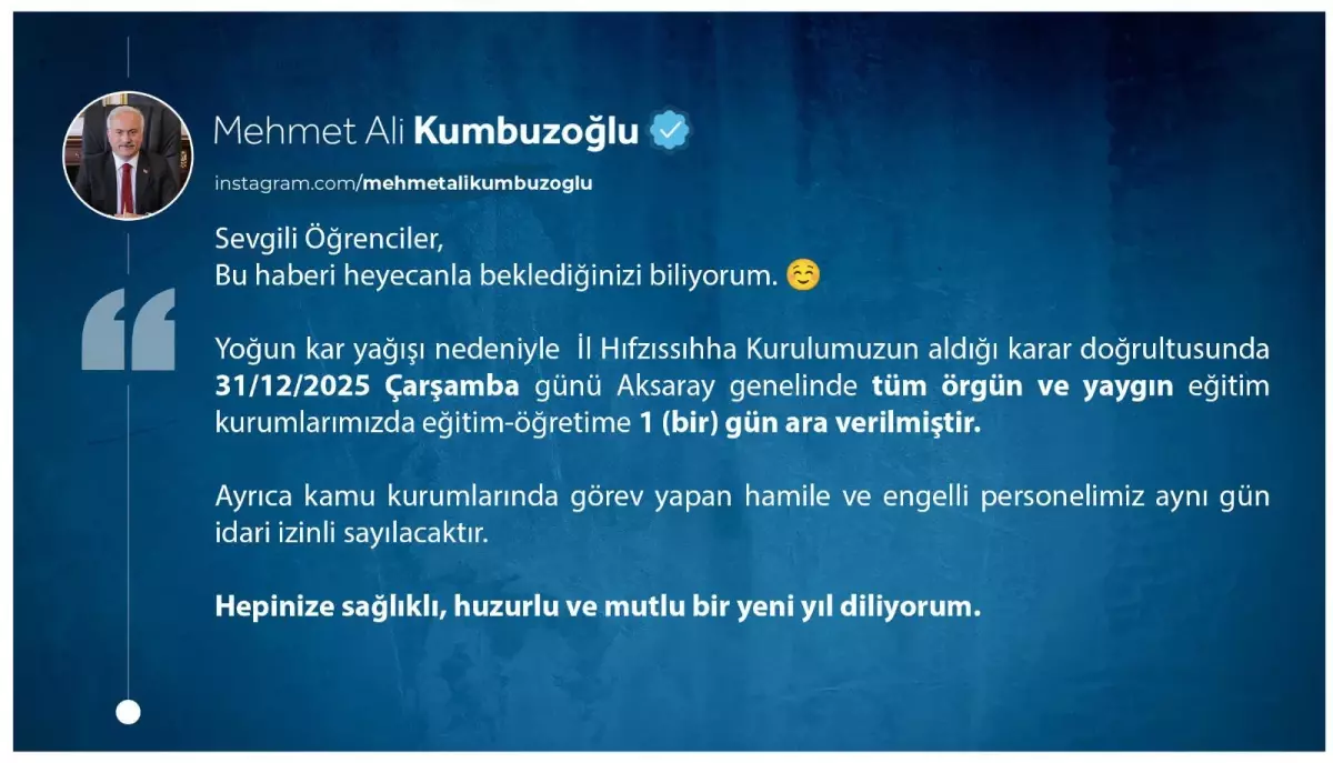 Aksaray ve Karaman\'da Eğitime Kar Engeli